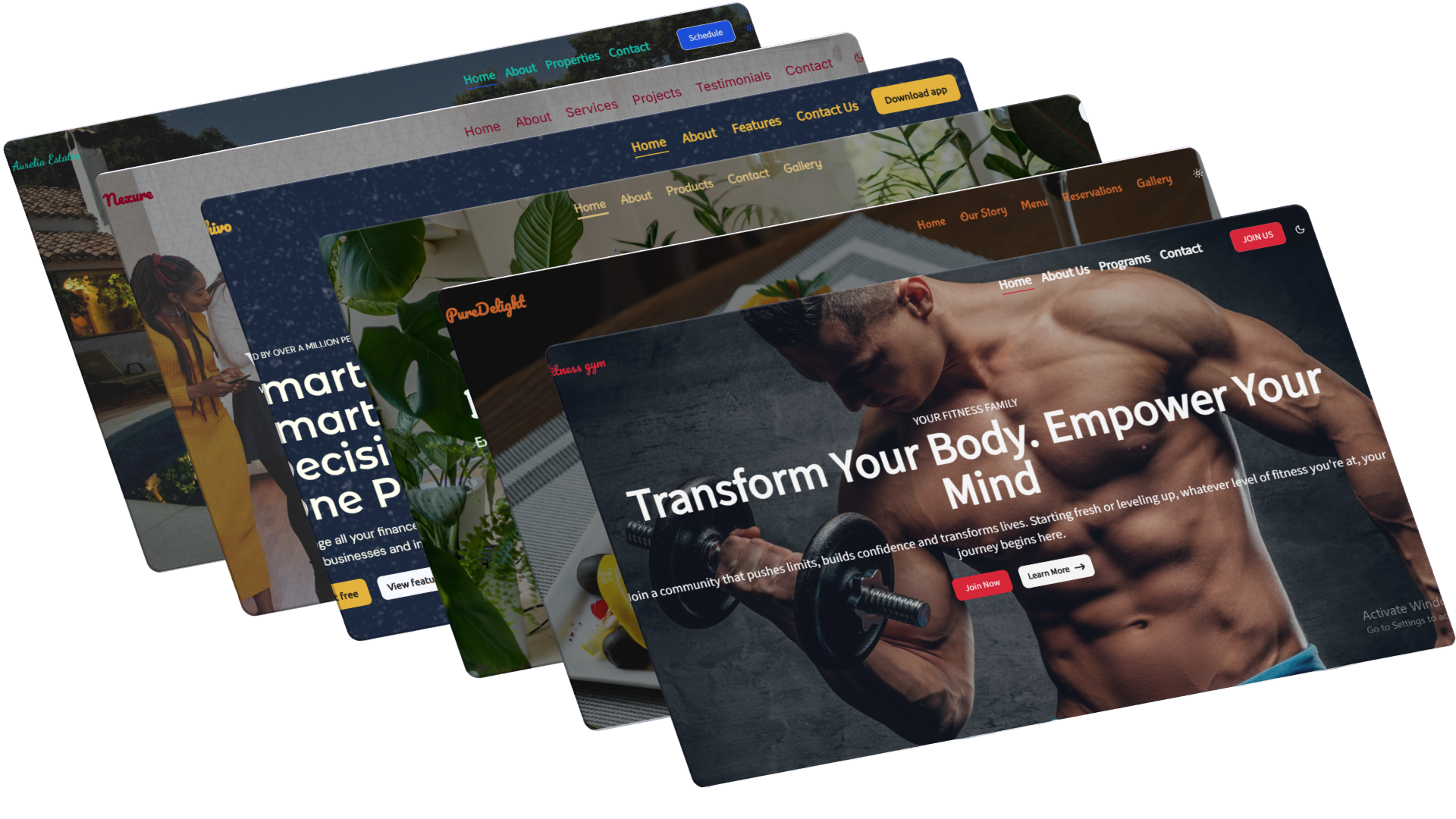 websites mockup