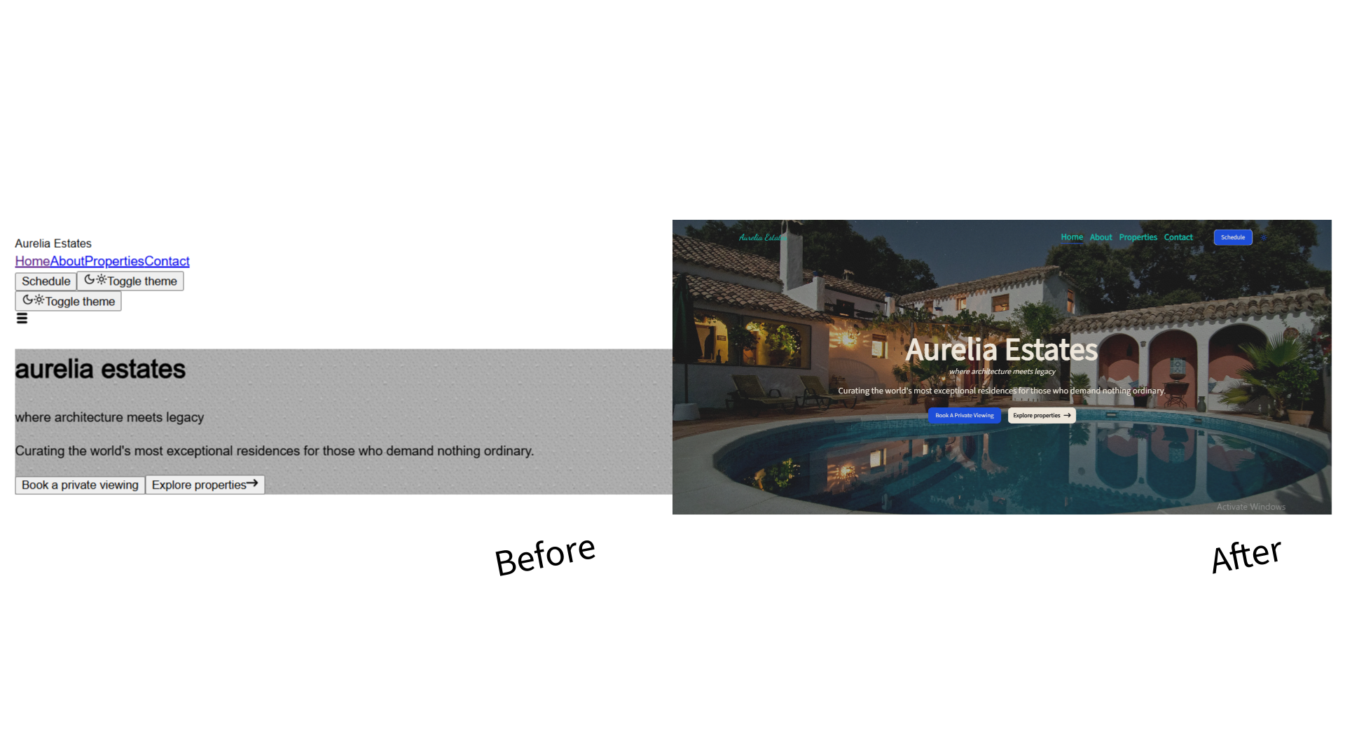 websites mockup